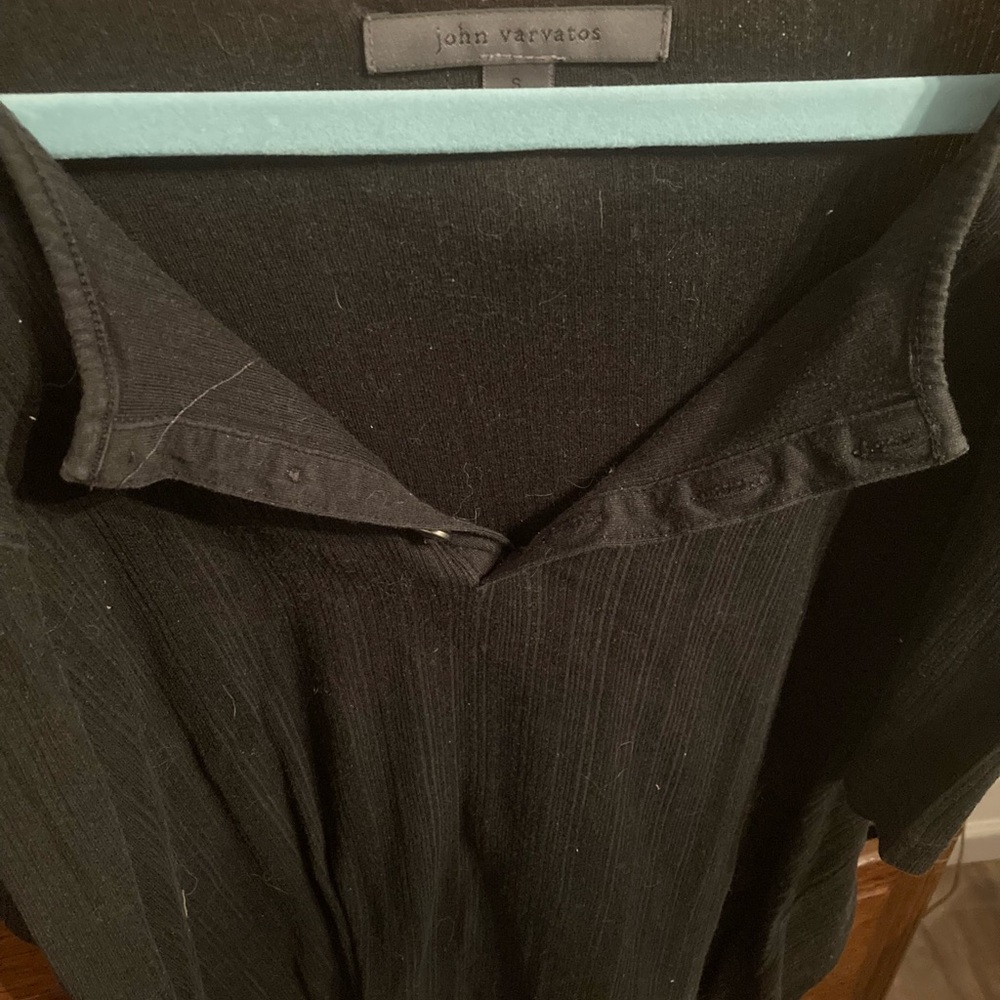 John Varvatos Classic Black Polo